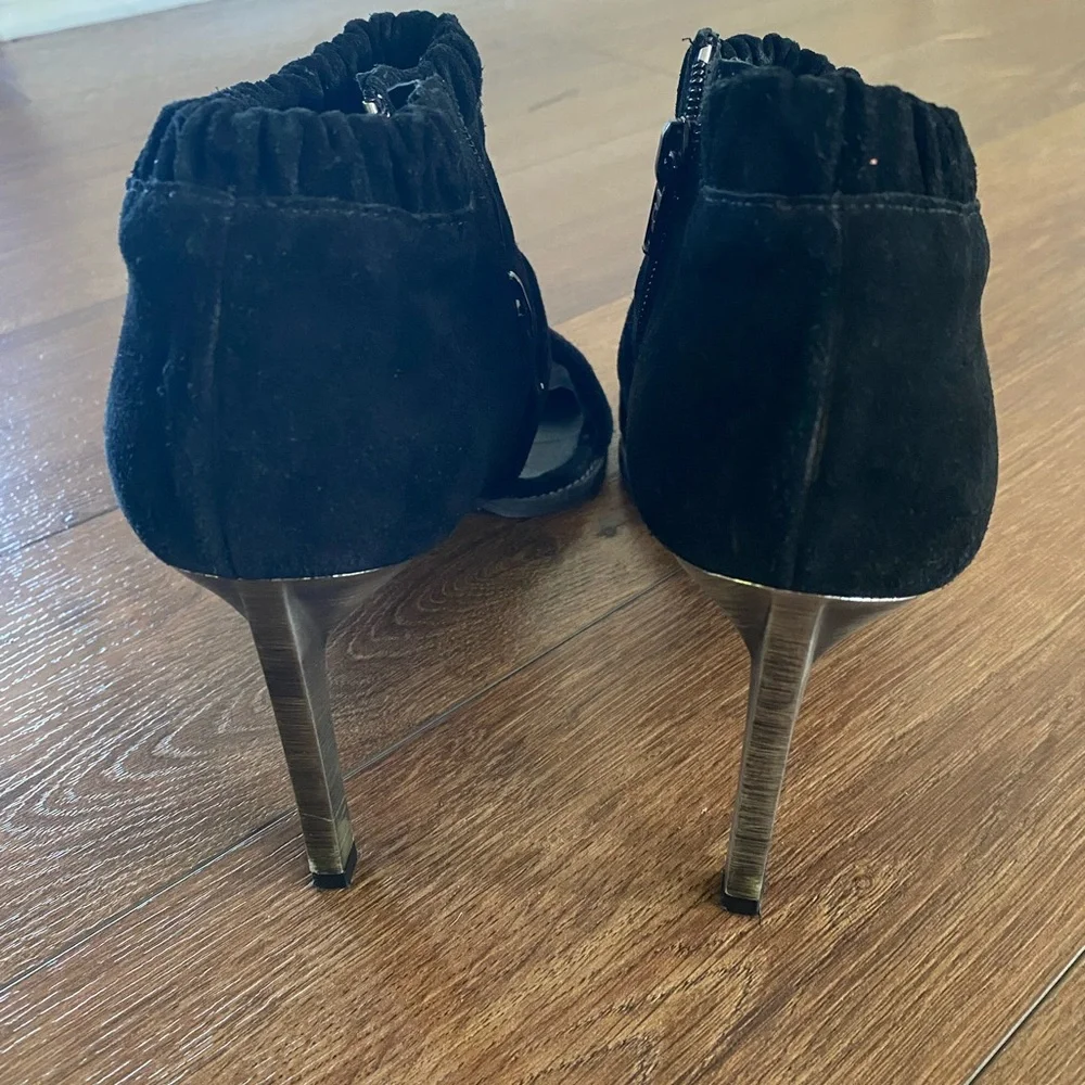Free People Black Heels with open toe. - Picture 3 of 4